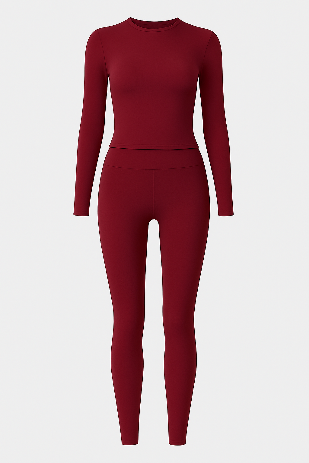 Deep Red Long Sleeve Set