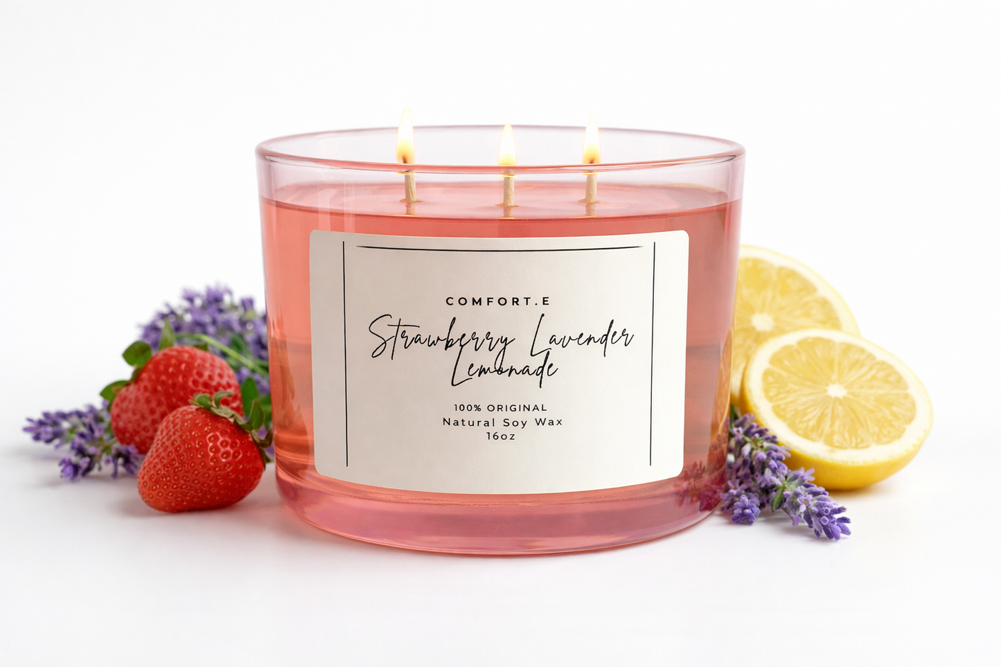 Strawberry Lavender Lemonade Candle