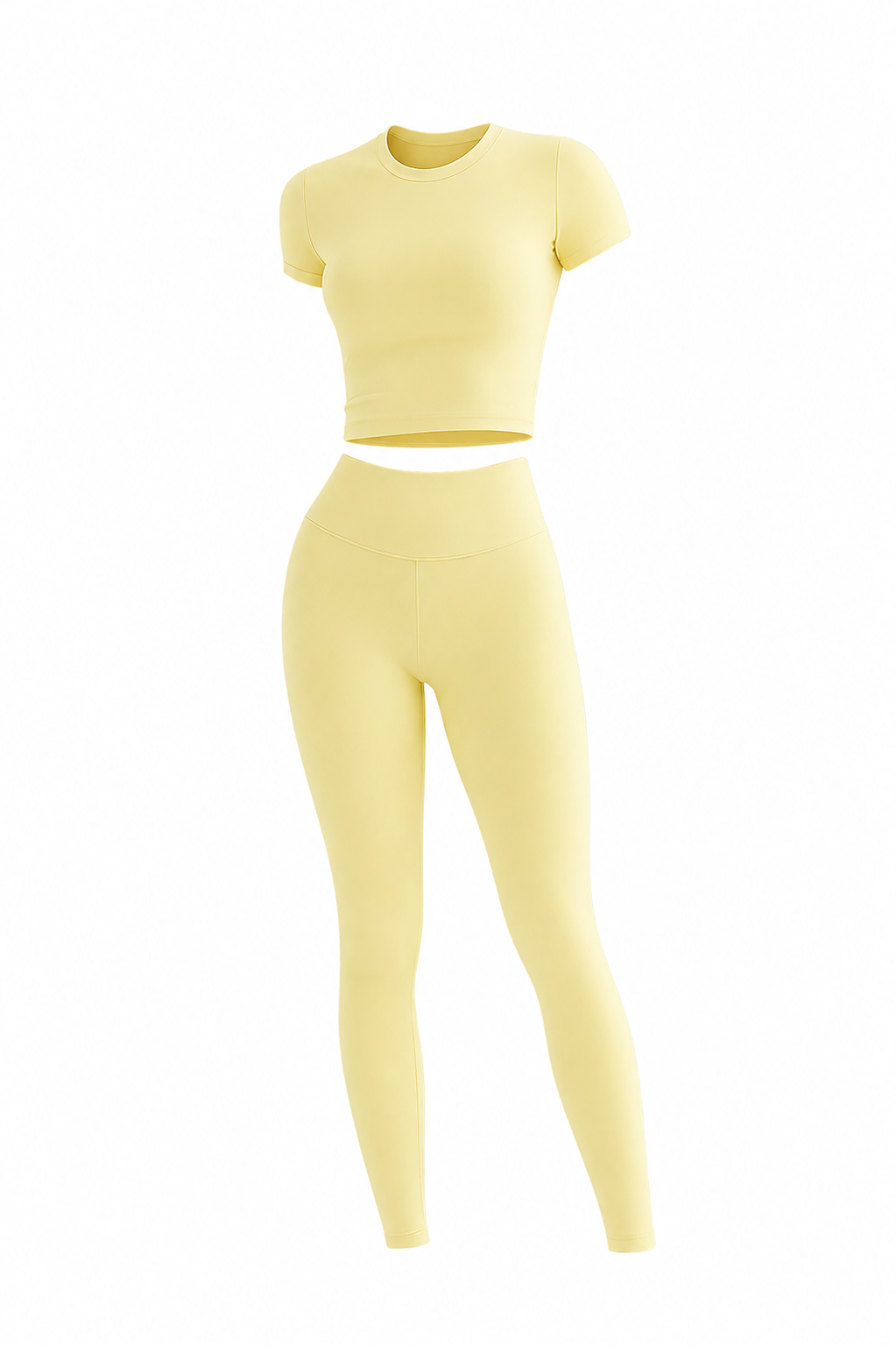 Pastel Yellow Two Piece Set